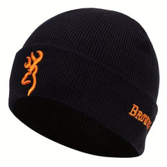 Men's Letter Knitted Hat Warm Skull Cap