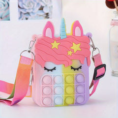Silicone Unicorn Messenger Bag Coin Purse for Kids