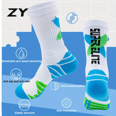 1pair Basketball Socks Thickened Breathable Long Sports Socks
