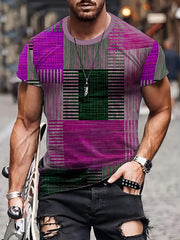 Men's Vintage Style Printed Sports T shirt
