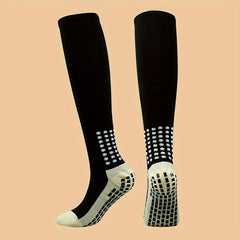 Anti Slip Soccer Socks Sweat Absorbing Breathable Grip Socks