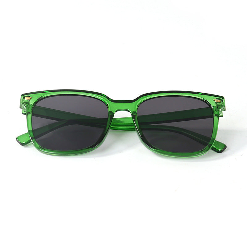 Cat Eye Sunglasses Square Frame Rivet Decor UV400