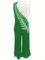 Spring & Summer Two piece Set Sleeveless Top & Wide Leg Pants