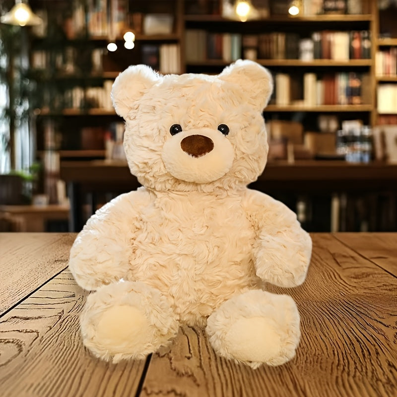 17 72in Plush Teddy Bear Soft Beige Curly Fluffy Fur Lovely Look