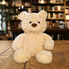 17 72in Plush Teddy Bear Soft Beige Curly Fluffy Fur Lovely Look