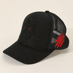 Tiger Embroidery Baseball Cap Hip Hop Dad Hat Mesh Trucker Hats