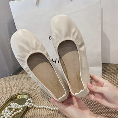 Women's Soft Sole Flat Shoes Faux Leather Ballet Shoes