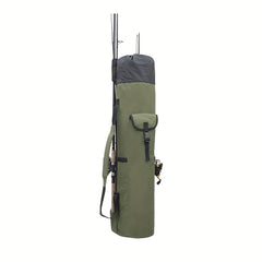 Portable Folding Fishing Rod Reel Bag Cylindrical Fishing Bags