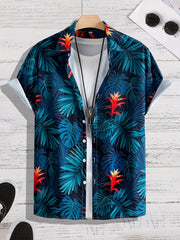Tropical Plant Pattern Men's Hawaiian Shirt