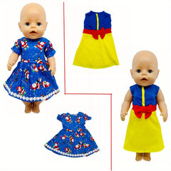 10 Sets of 14-16 Inch Baby Doll Clothes Dresses Headbands Accessories