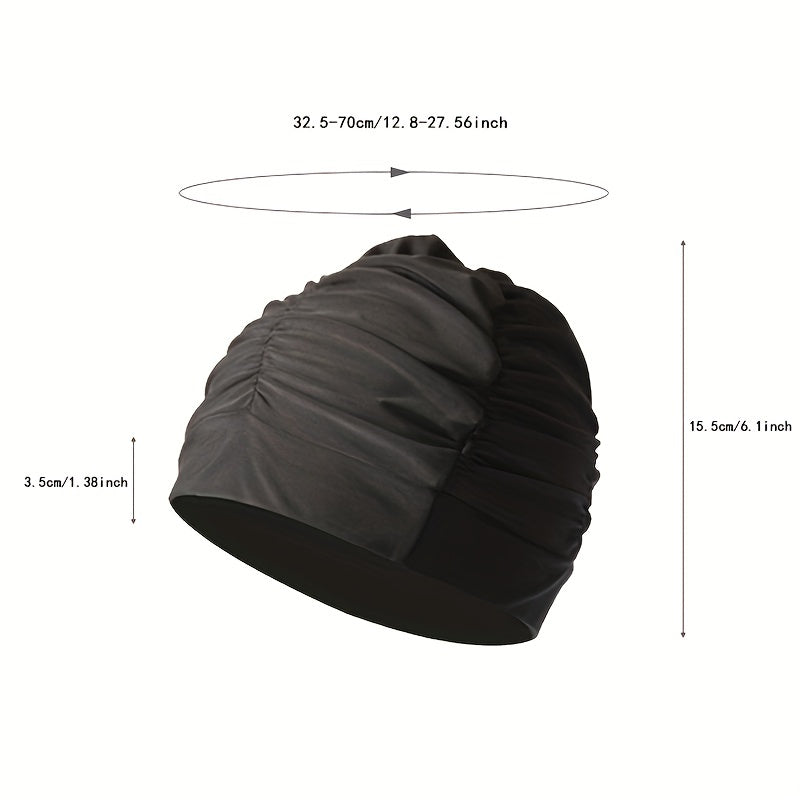 Flowers Printed High Elastic Swimming Cap for Men & Women