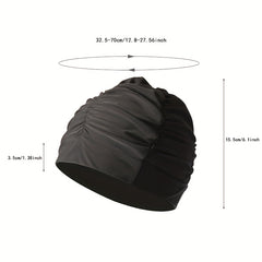 Flowers Printed High Elastic Swimming Cap for Men & Women