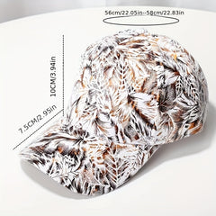 Cotton Baseball Cap Print Duck Tongue Cap Unisex Outdoor Sun Hat