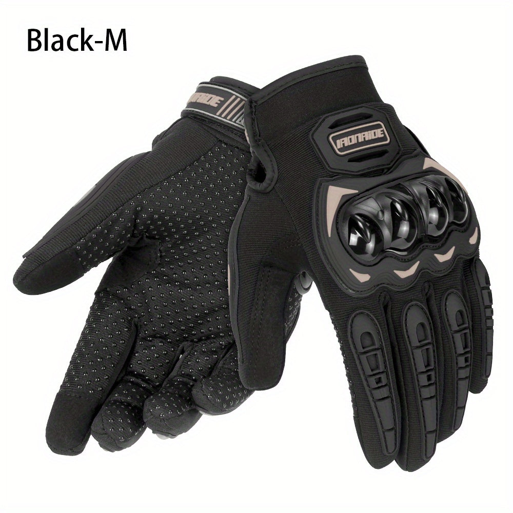 Summer Motorcycle Gloves Touch Screen Full Finger Non-slip Riding Gloves