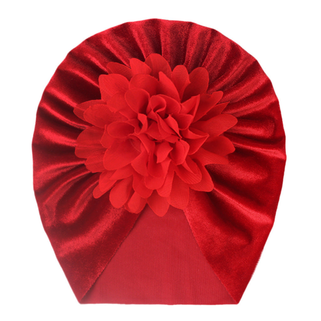Chiffon Flower Baby Headscarf Hat - For Baby