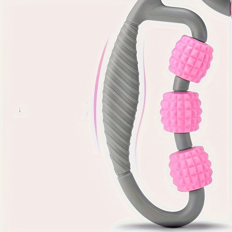 9 Wheel Muscle Roller Foam Stick&Spiky Massage Ball for Deep Muscle Relief