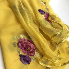 Yellow Lace Scarf Comfortable Breathable Shawl Beach Travel Head Wrap Women