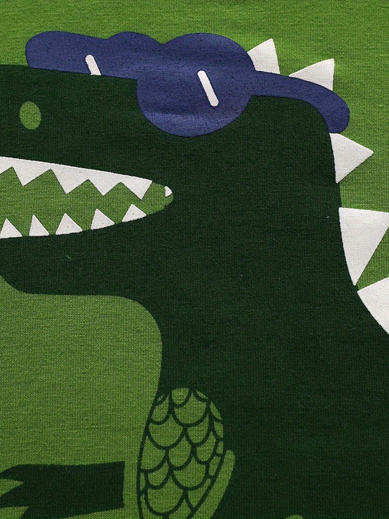 Boys Dinosaur Graphic Print Pajama Set, Long Sleeve Tee & Pants