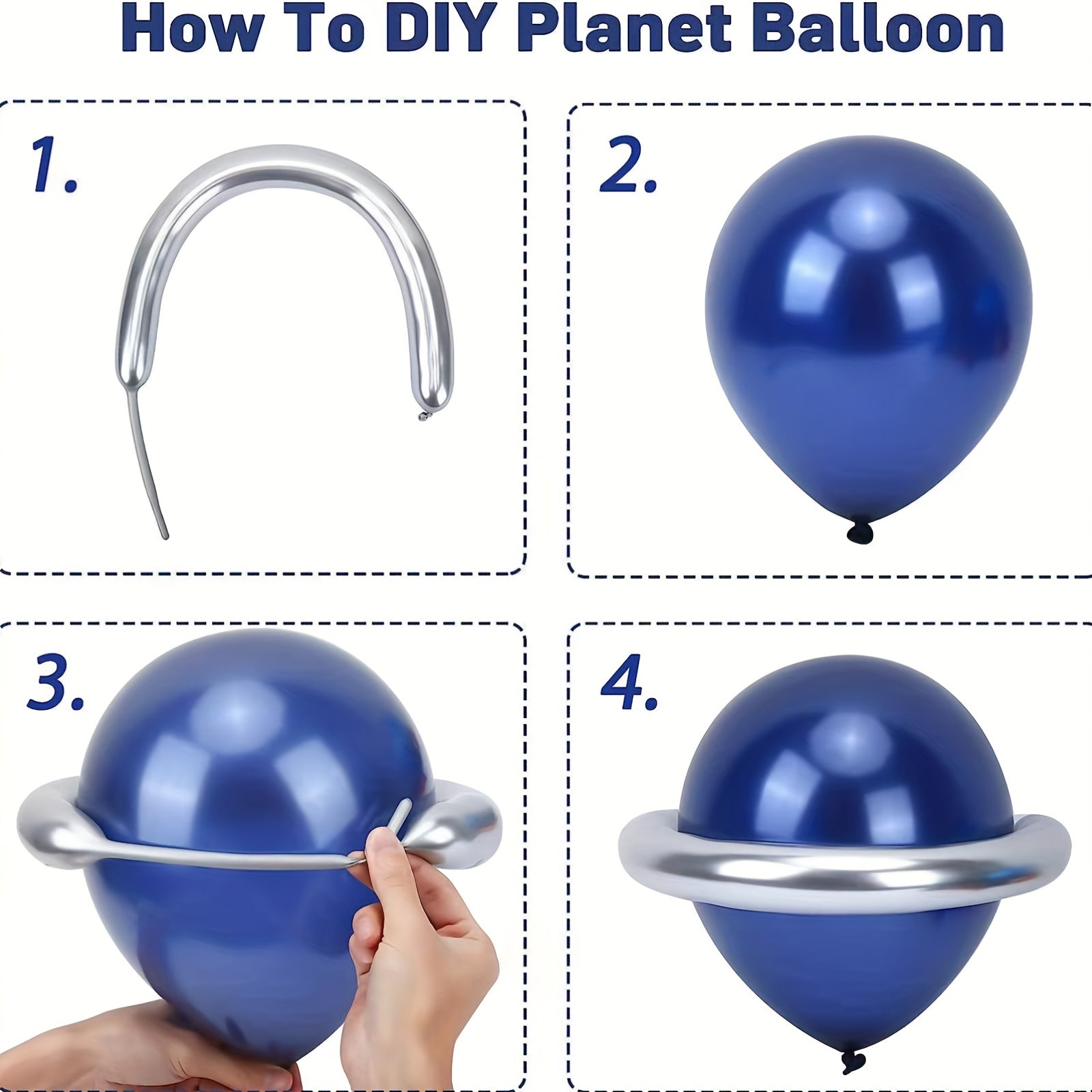 Space Astronaut Purple Balloon Set Birthday Balloon Set - Achieve Space Dream