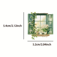 50 Transparent Garden Hut Graffiti Stickers - Vinyl Decorative Stickers
