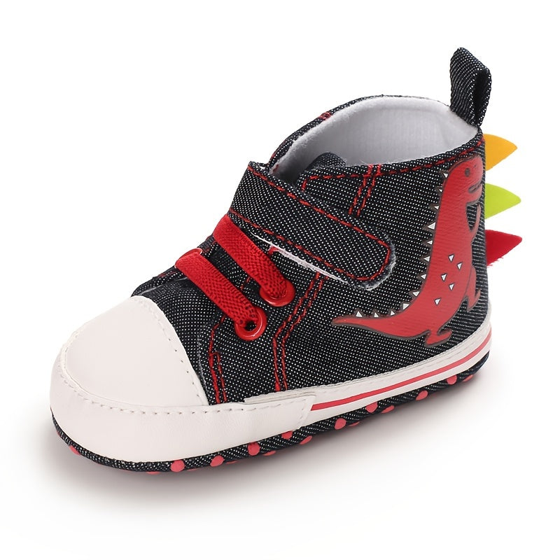 Dino Comfort Sneakers for Baby Boys - Lightweight Non Slip Shoes