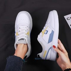 Breathable Mesh Casual Skate Shoes Lace up Flat Sports Shoes Women's Footwear