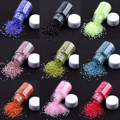 20 Colors Crushed Glass Clear Metallic Crystal Chip Broken Glass Chips Glitter