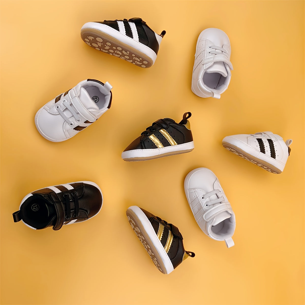 Baby Boys Lightweight Non Slip Sneakers for Indoor Outdoor Walking
