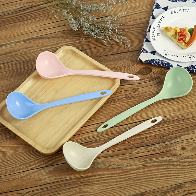 Comfortable Grip Soup Ladle Spoon - Cooking & Serving Spoon for Soup, Chi