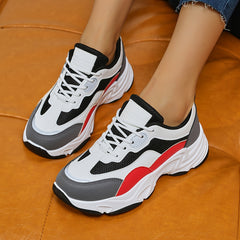 Women's Chunky Sneaker Lace-up Running Shoes