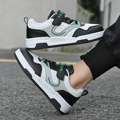 Boy's Breathable Skate Shoes Comfy Non Slip Casual Preppy Style Sneakers