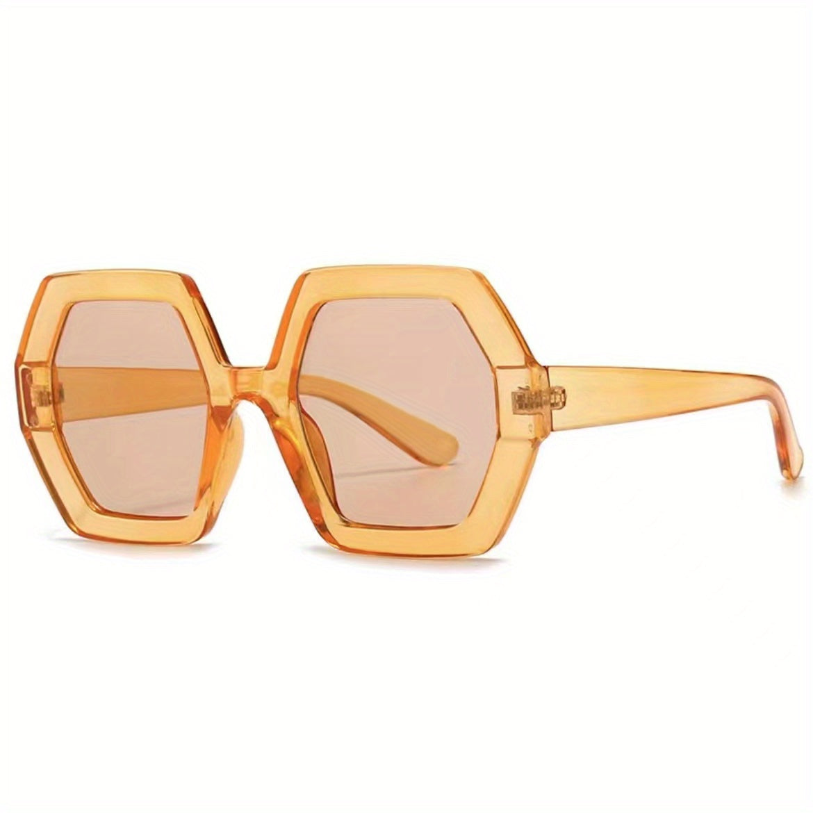 Vintage Style Oversized Sunglasses Men's UV400 Gradient Glasses + Case