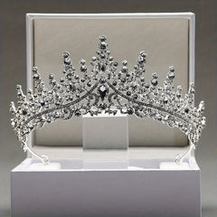 Baroque Classic Crystal Headband Crown Bridal Wedding Accessories