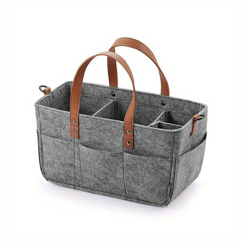 Felt Baby Organizer Basket Diaper Bag Nappy Changing Bag Kids Storage Carrier