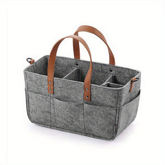 Felt Baby Organizer Basket Diaper Bag Nappy Changing Bag Kids Storage Carrier