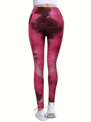 Tie Dye Yoga Leggings High Waist Running Exercise Jogger Workout Tight Pants