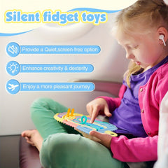 Silicone Fidget Toy Twist Sticks Reusable Activity Board for Focus & Creativity