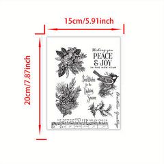 1pc Christmas Reindeer Stamps Scrapbooking Paper Craft Album Card Punch Stamps
