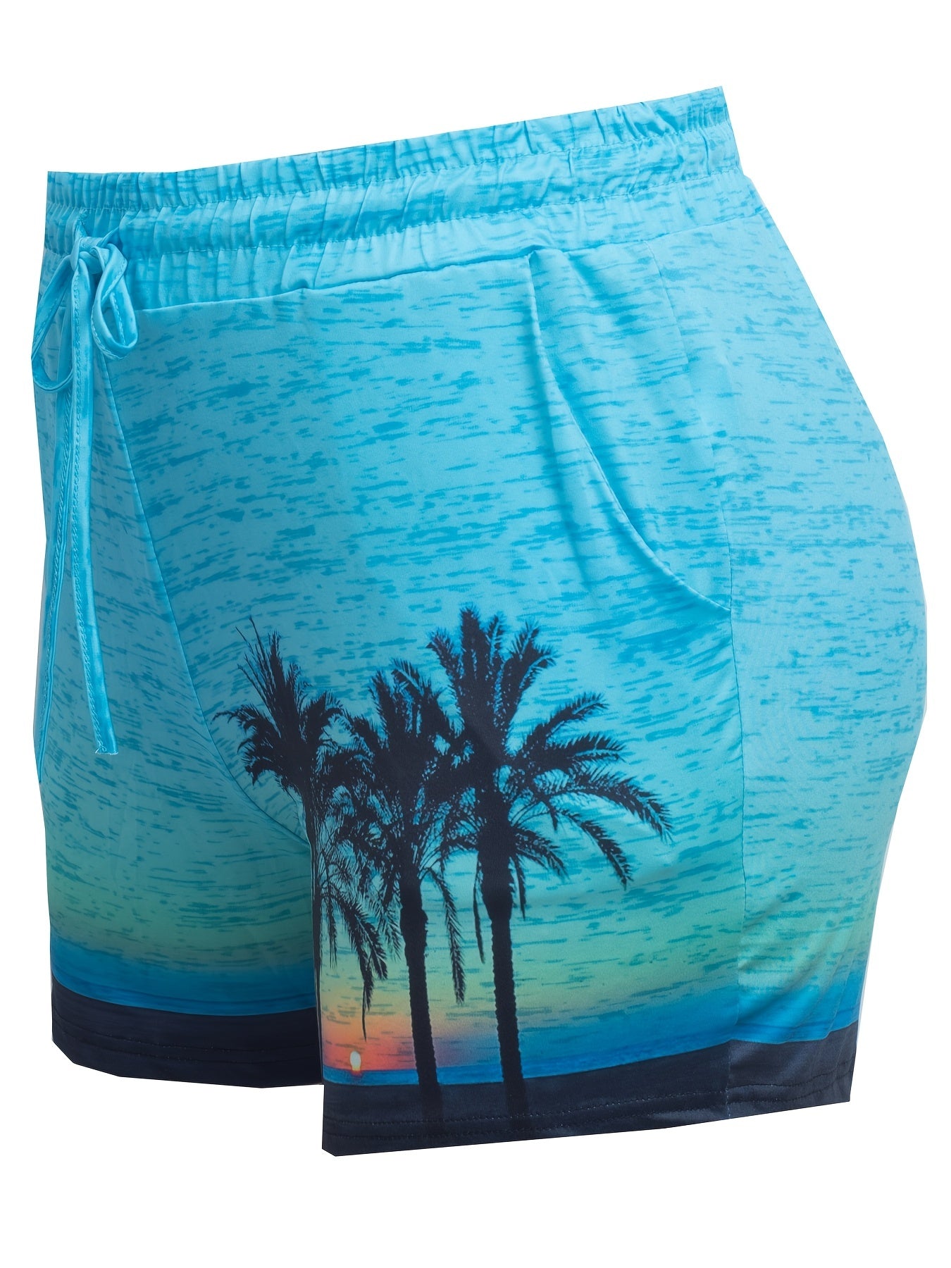 Beach Print Ombre High Rise Skinny Yoga Leggings