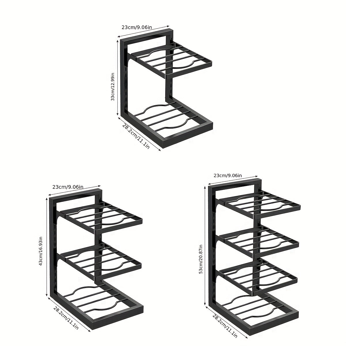 1pc Kitchen Storage Rack Cutting Board Pot Lid Storage Under Sink Organizer