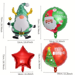 Christmas Balloon Santa & Snowman Inflatable Party Decoration
