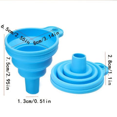 1pc Foldable Funnel Collapsible Kitchen Funnel Wide Mouth Bottle Funnel