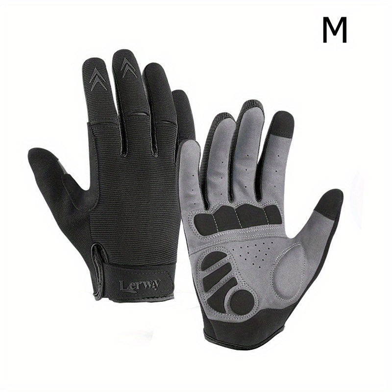 Spring Autumn Cycling Gloves Full Finger Touch Screen Breathable