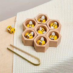 Wooden Beehive Toy Safe Beech Wood & Bamboo Construction