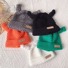 Cartoon Style Eye Knitting Baby Hat Warm Woolen Hat