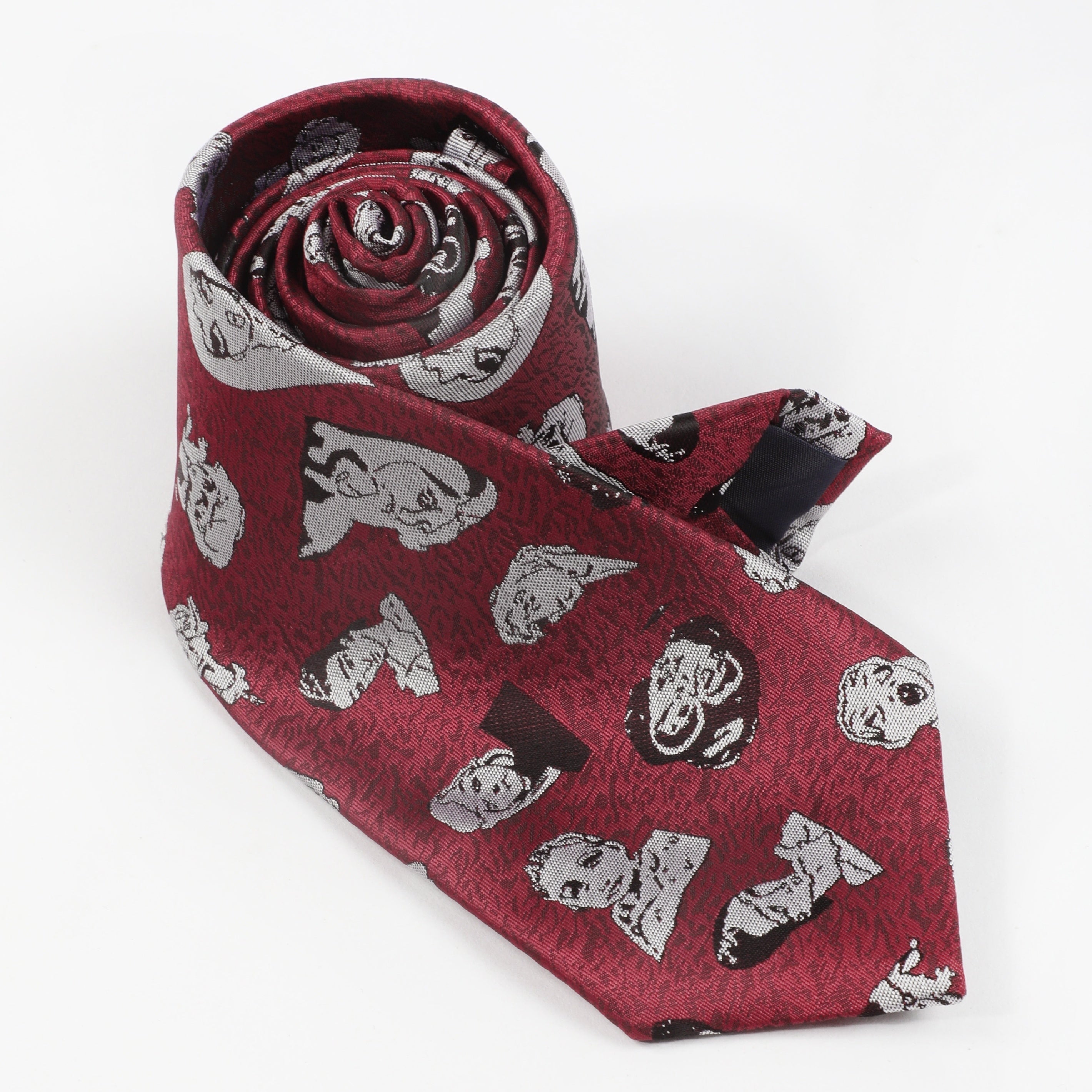 Men's Retro Formal Wear Character Pattern Tie