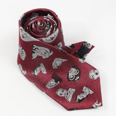Men's Retro Formal Wear Character Pattern Tie