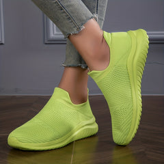 Women's Lightweight Running Shoes Breathable Casual Solid Low Top Sport Sneakers