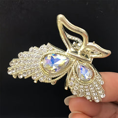 Rhinestone Small Hair Grip Butterfly Hair Clip Girls Party Decors Gift