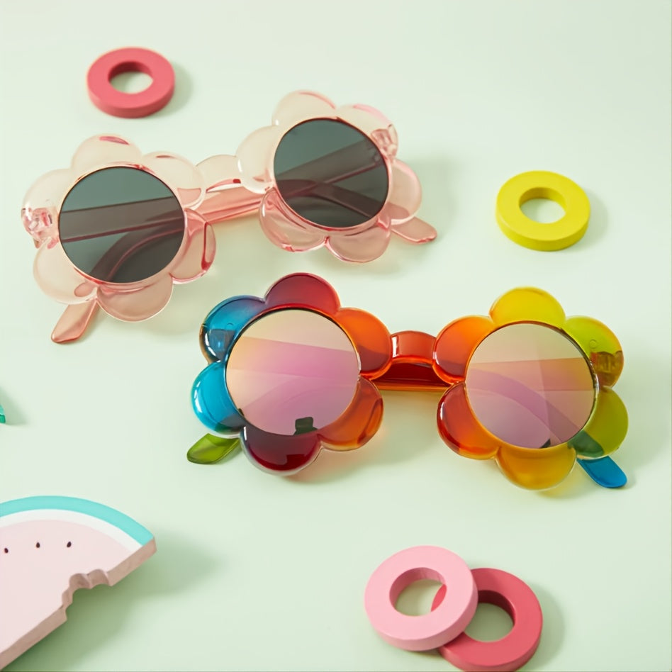 Kids Sunflower Sunglasses with Case